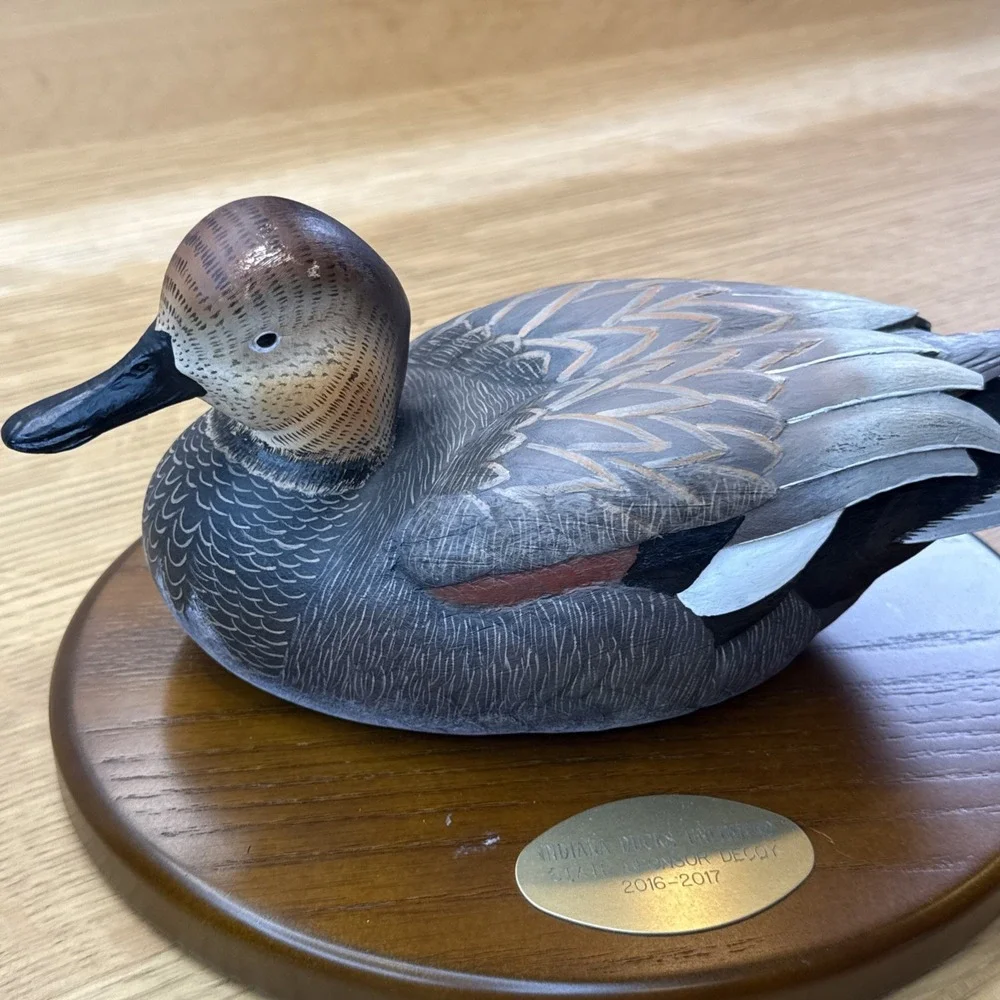 Indiana Ducks Unlimited State Sponsor Decoy Plaque 2016-2017